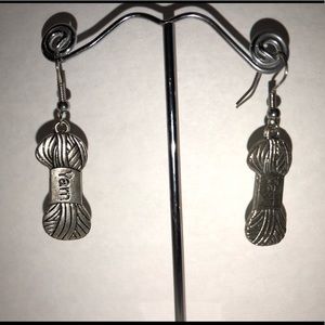 Yarn skein earrings